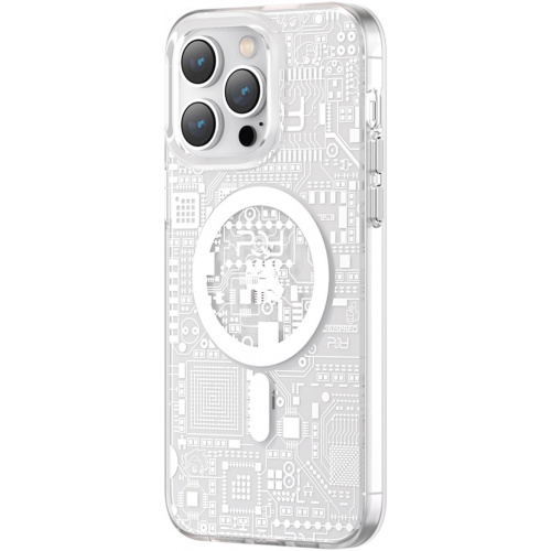 Kingxbar Distributor - 6959003508812 - KGX588 - Kingxbar PQY Geek MagSafe Apple iPhone 14 Pro silver - B2B homescreen