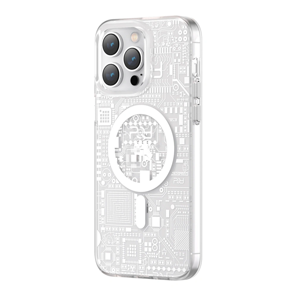Hurtownia GSM - Etui Kingxbar PQY Geek MagSafe Apple iPhone 14 Plus / 15 Plus ezüst - KGX590 - {ean13} - Hurt