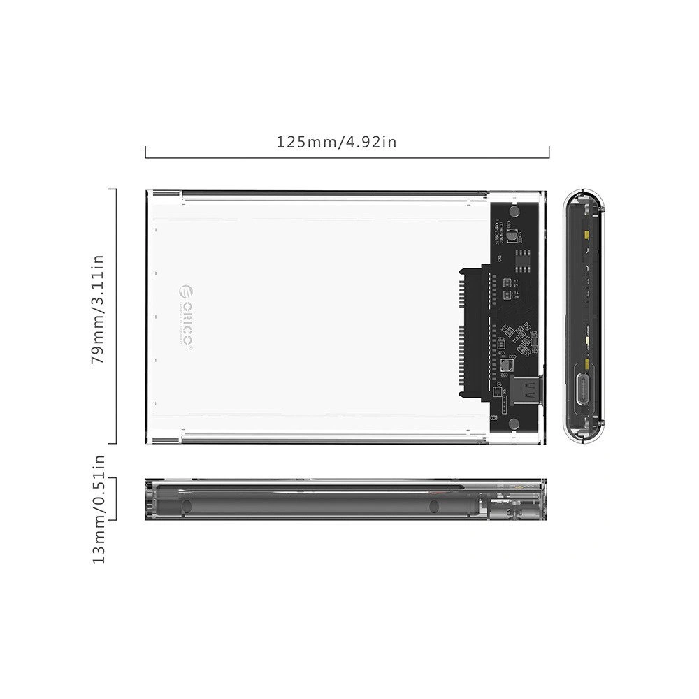 Hurtownia GSM - Obal externího disku Orico HDD 2,5 palce + kabel USB-C 3.1 Gen2 - ORC8 - {ean13} - Hurt