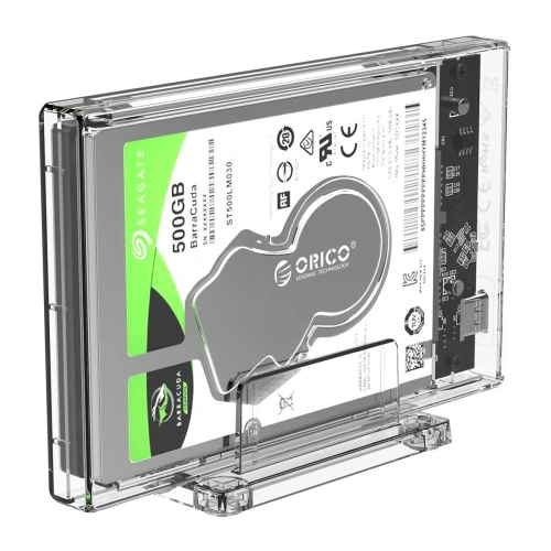 Obudowa zewnętrzna dysku Orico HDD 2,5 cali z podstawką + kabel USB-C 3.1