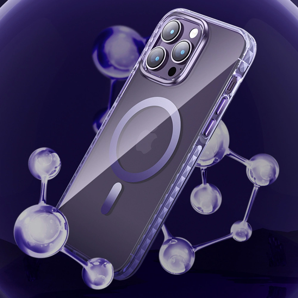 Hurtownia GSM - Etui Kingxbar PQY Ice Crystal MagSafe Apple iPhone 14 szürke - KGX593 - {ean13} - Hurt