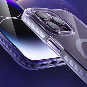Hurtownia GSM - Etui Kingxbar PQY Ice Crystal MagSafe Apple iPhone 14 srebrne - KGX595 - {ean13} - Hurt