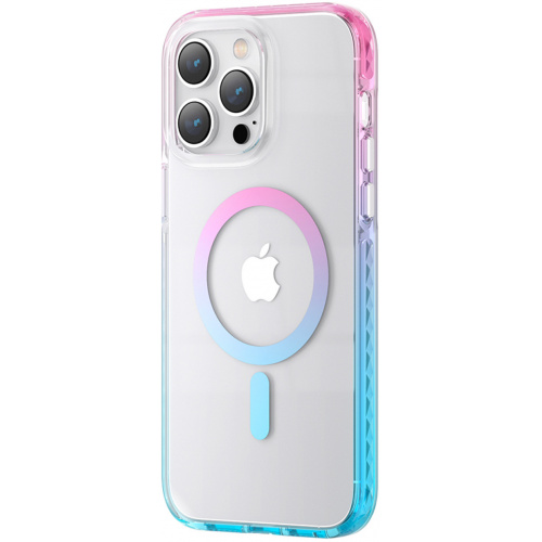 Kingxbar Distributor - 6959003509208 - KGX596 - Kingxbar PQY Ice Crystal MagSafe Apple iPhone 14 pink-blue - B2B homescreen
