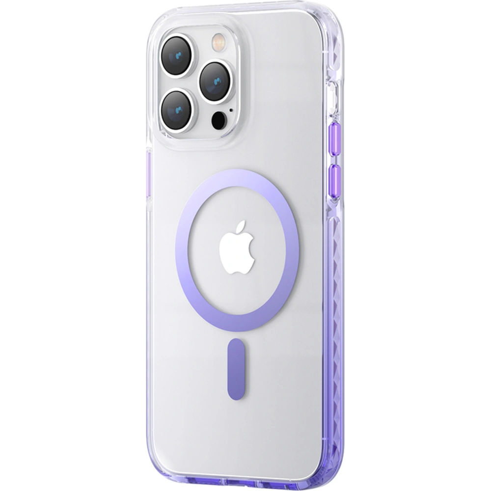 Hurtownia GSM - Etui Kingxbar PQY Ice Crystal MagSafe Apple iPhone 14 Plus / 15 Plus lila - KGX602 - {ean13} - Hurt