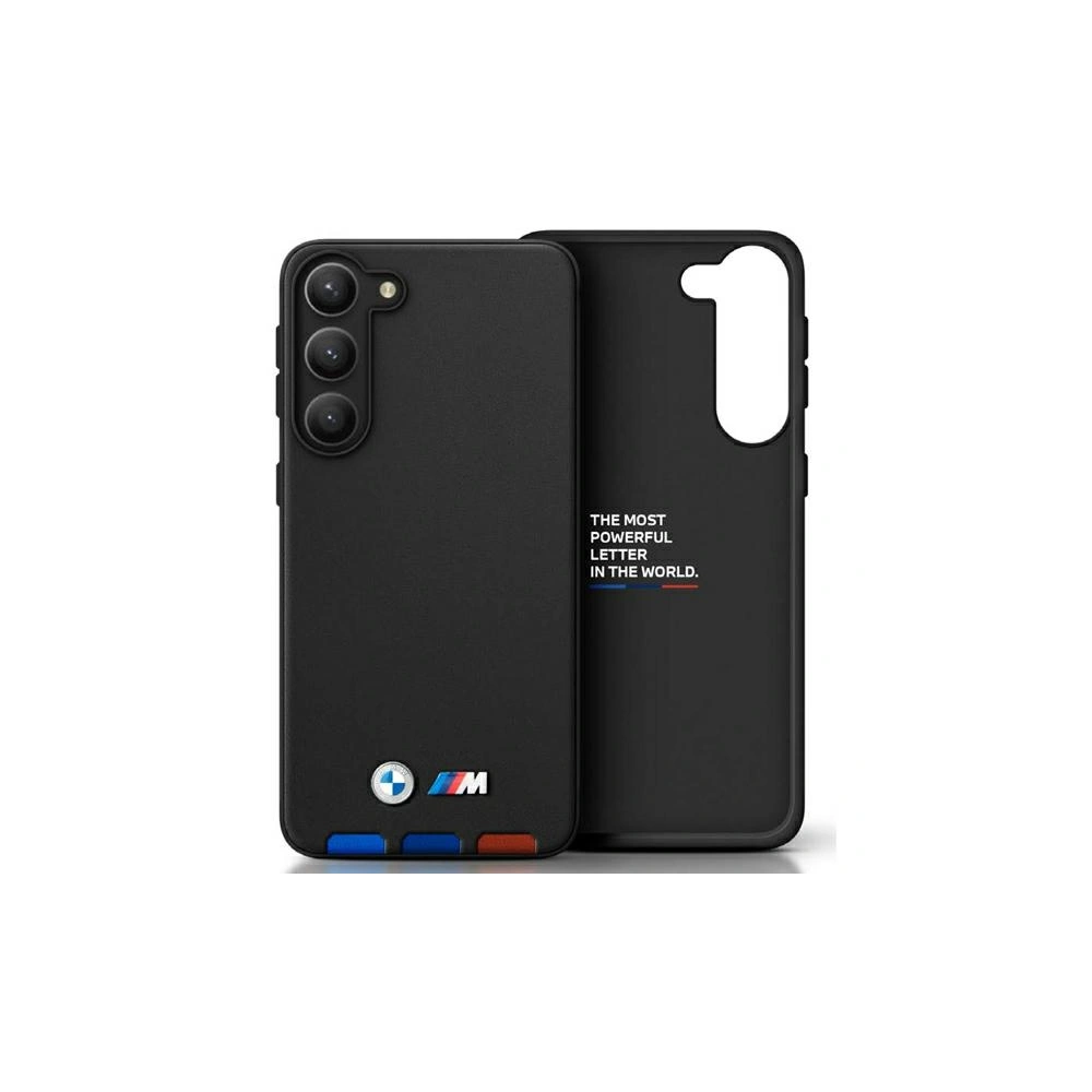Hurtownia GSM - Etui BMW BMHCS23L22PTDK Samsung Galaxy S23 Ultra fekete/balck Bőr bélyegző Trikolor - BMW334 - {ean13} - Hurt