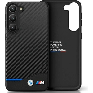 Hurtownia GSM - Etui BMW BMHCS23M22NBCK Samsung Galaxy S23+ Plus negru/black din piele carbon - BMW335 - {ean13} - Hurt