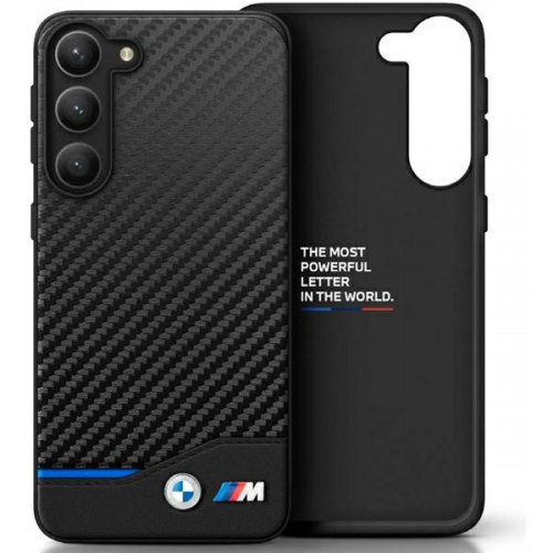 BMW Distributor - 3666339114589 - BMW335 - BMW BMHCS23M22NBCK Samsung Galaxy S23+ Plus black Leather Carbon - B2B homescreen