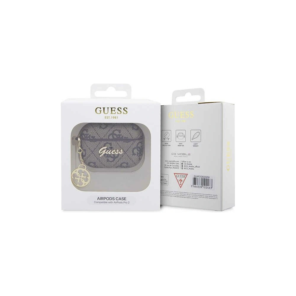 Hurtownia GSM - Etui Guess GUAP2G4GSMW Apple AirPods Pro 2 obal hnědý/brown 4G Charm Collection - GUE2390 - {ean13} - Hurt