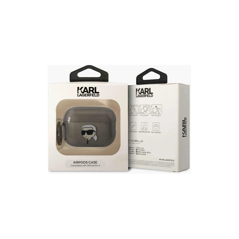 Hurtownia GSM - Case Karl Lagerfeld KKLAP2HNIKTCK Apple AirPods Pro 2 schwarz/black Ikonik Case Karl Lagerfeld - KLD1441 - {ean13} - Hurt