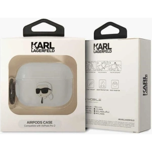 Etui Karl Lagerfeld KLAP2HNIKTCT Apple AirPods Pro 2 transparent  Ikonik Etui Karl Lagerfeld