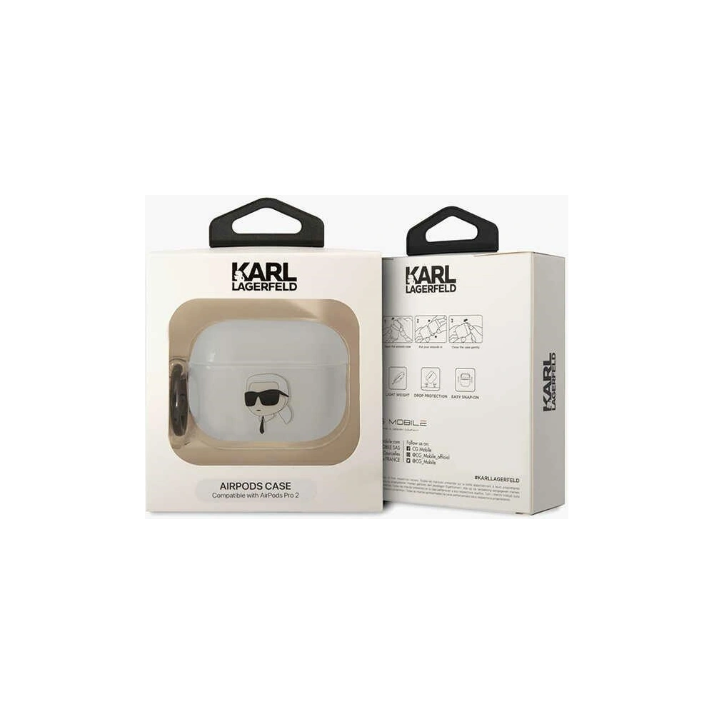 Hurtownia GSM - Etui Karl Lagerfeld KLAP2HNIKTCT Apple AirPods Pro 2 átlátszó Ikonik Etui Karl Lagerfeld - KLD1444 - {ean13} - Hurt