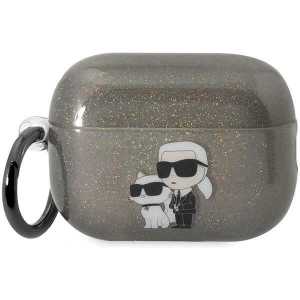 Hurtownia GSM - Etui Karl Lagerfeld KLAP2HNKCTGK Apple AirPods Pro 2 fekete/glitter Karl&Choupette - KLD1445 - {ean13} - Hurt