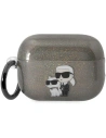 Etui Karl Lagerfeld KLAP2HNKCTGK Apple AirPods Pro 2 negru/black Gliter Karl&Choupette