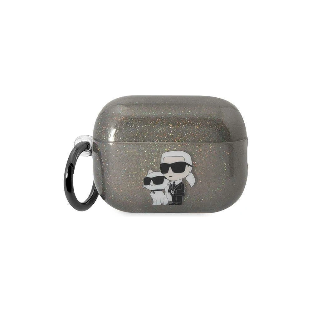 Hurtownia GSM - Etui Karl Lagerfeld KLAP2HNKCTGK Apple AirPods Pro 2 fekete/glitter Karl&Choupette - KLD1445 - {ean13} - Hurt