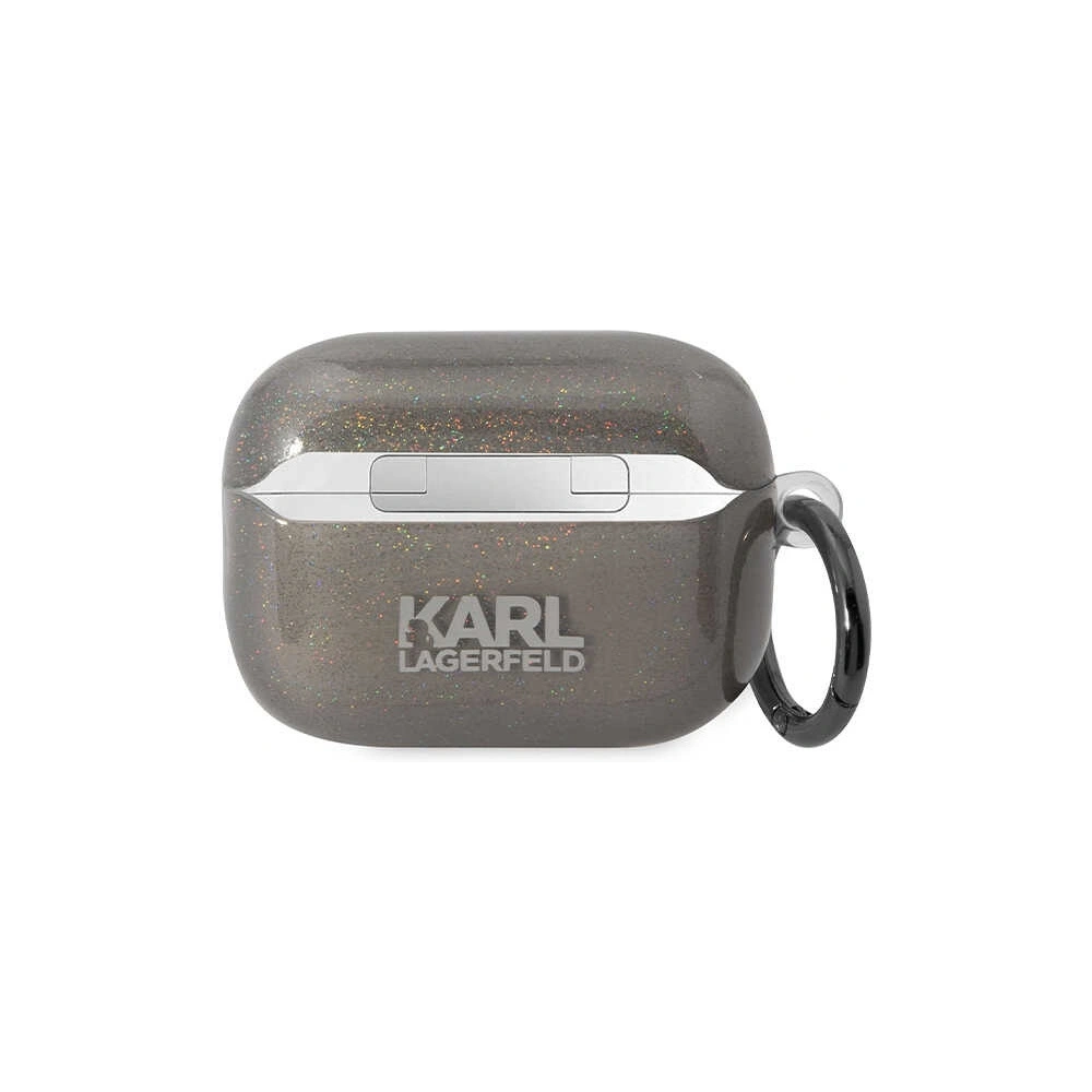 Hurtownia GSM - Etui Karl Lagerfeld KLAP2HNKCTGK Apple AirPods Pro 2 fekete/glitter Karl&Choupette - KLD1445 - {ean13} - Hurt