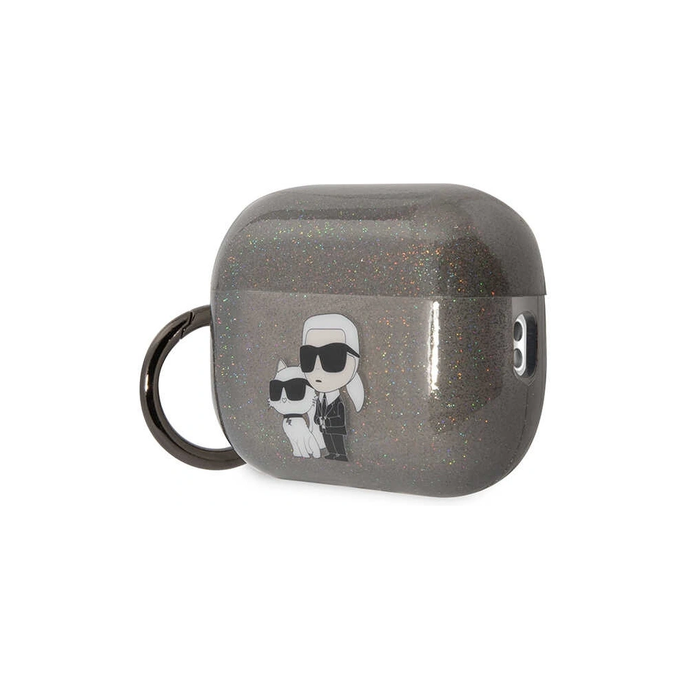 Hurtownia GSM - Etui Karl Lagerfeld KLAP2HNKCTGK Apple AirPods Pro 2 fekete/glitter Karl&Choupette - KLD1445 - {ean13} - Hurt