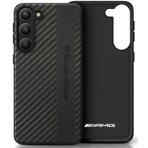 Wholesale Mercedes AMG AMHCS23LBLSCA Samsung Galaxy S23 Ultra black hardcase Carbon Stripe&Embossed - MRS72 - {ean13} - Hurt
