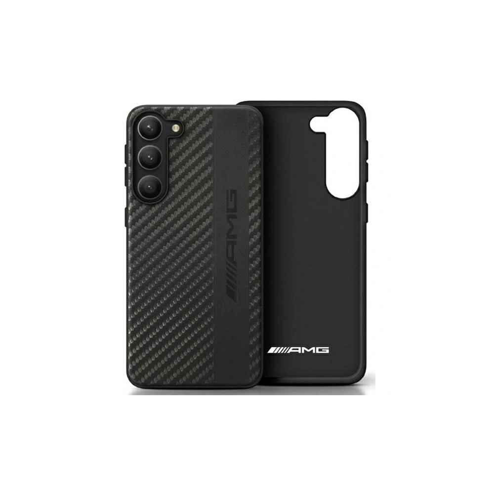 Hurtownia GSM - Etui Mercedes AMG AMHCS23LBLSCA Samsung Galaxy S23 Ultra černý/black hardcase Carbon Stripe&Embossed - MRS72 - {ean13} - Hurt