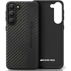 Hurtownia GSM - Etui Mercedes AMG AMHCS23MBLSCA Samsung Galaxy S23+ Plus negru/black hardcase Carbon Stripe&Embossed - MRS73 - {ean13} - Hurt