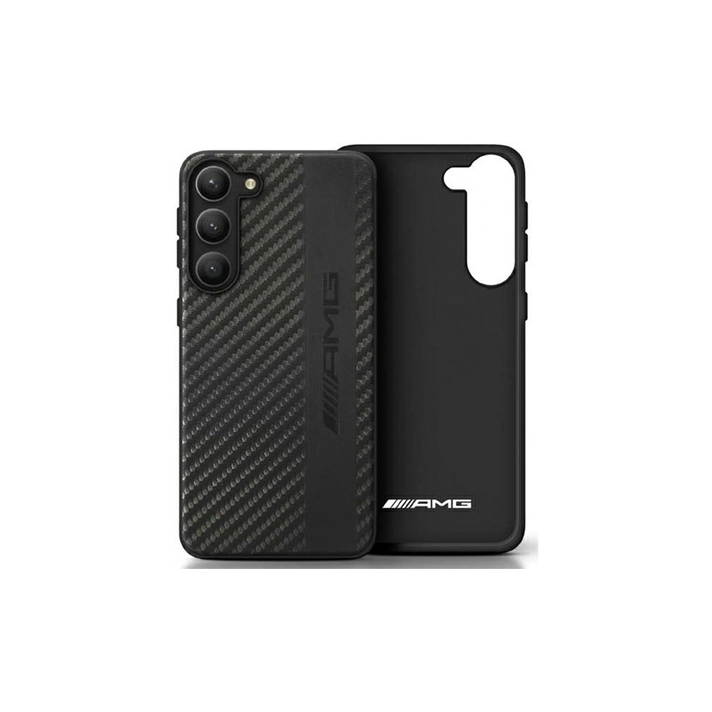Hurtownia GSM - Case Mercedes AMG AMHCS23MBLSCA Samsung Galaxy S23+ Plus schwarz/hardcase Carbon Stripe&Embossed - MRS73 - {ean13} - Hurt