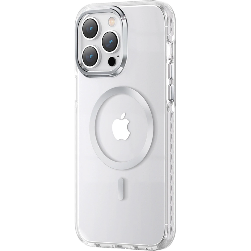 Hurtownia GSM - Etui Kingxbar PQY Jégkristály MagSafe Apple iPhone 14 Plus / 15 Plus ezüst - KGX603 - {ean13} - Hurt