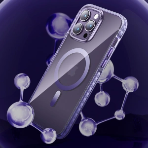 Hurtownia GSM - Etui Kingxbar PQY Ice Crystal MagSafe Apple iPhone 14 Plus / 15 Plus srebrne - KGX603 - {ean13} - Hurt