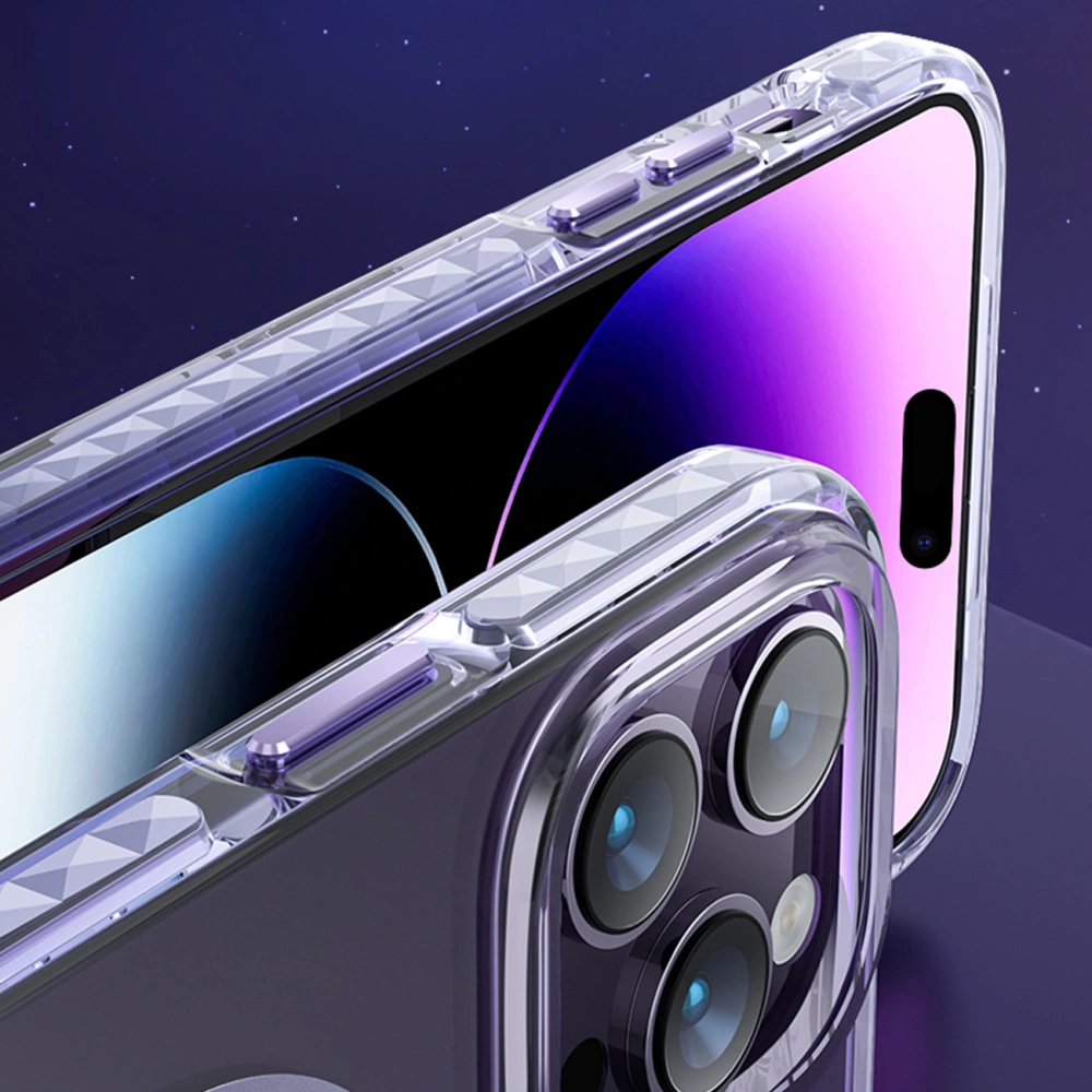 Hurtownia GSM - Etui Kingxbar PQY Ice Crystal MagSafe Apple iPhone 14 Pro Max violet - KGX606 - {ean13} - Hurt