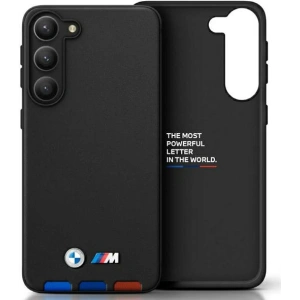Hurtownia GSM - Etui BMW BMHCS23M22PTDK Samsung Galaxy S23+ Plus negru/leather Stamp Tricolor - BMW336 - {ean13} - Hurt