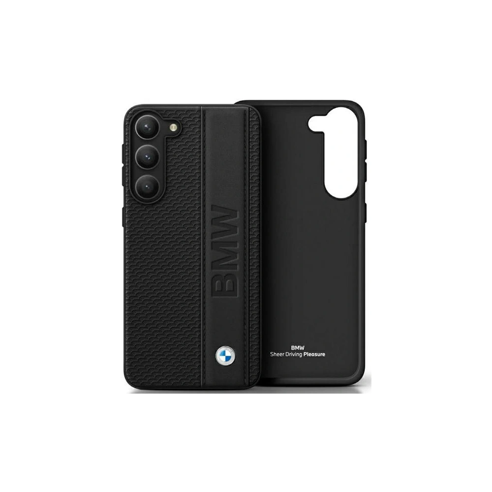 Hurtownia GSM - Etui BMW BMHCS23S22RDPK Samsung Galaxy S23 fekete/black hardcase bőr textúrával és csíkkal - BMW339 - {ean13} - Hurt