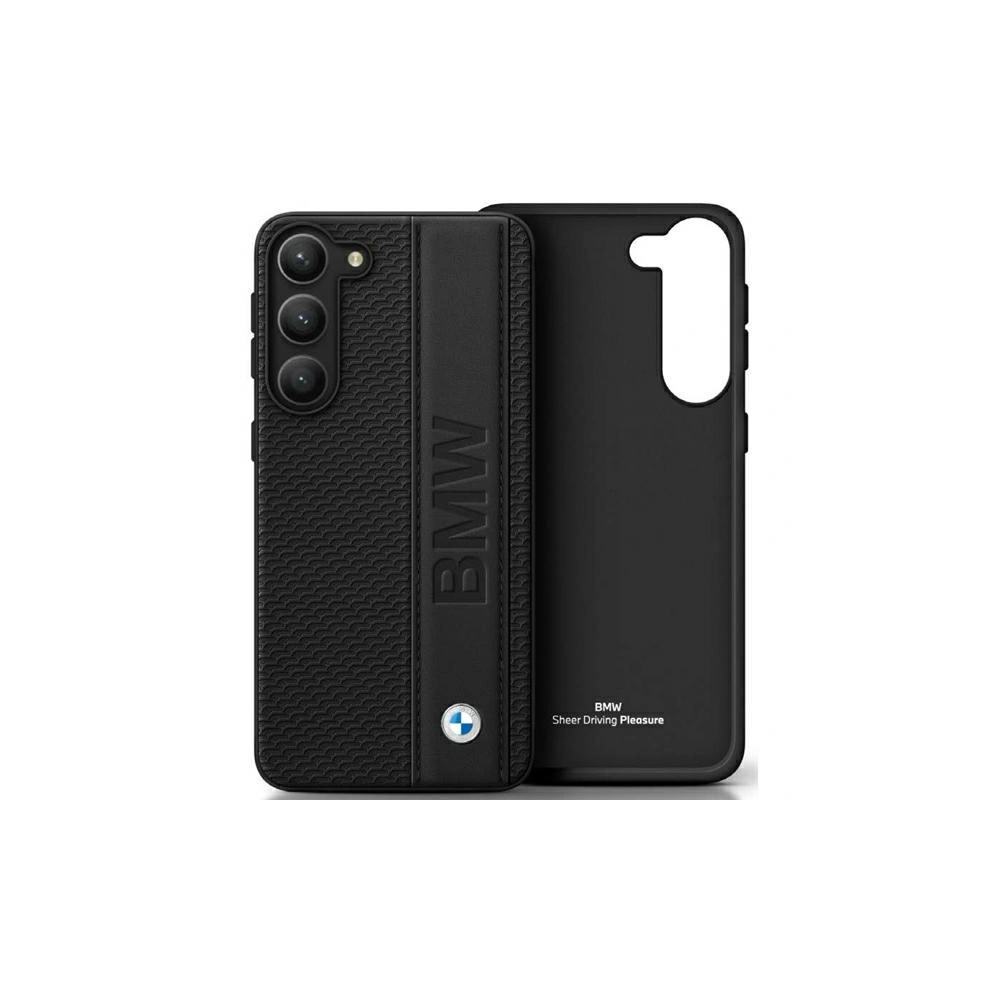 Hurtownia GSM - Case BMW BMHCS23L22RDPK Samsung Galaxy S23 Ultra schwarz/black hardcase Leder strukturiert & Streifen - BMW340 - {ean13} - Hurt