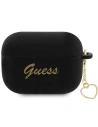 Etui Guess GUAP2LSCHSK Apple AirPods Pro 2 kryt černý/black Silikonový Charm Heart Collection
