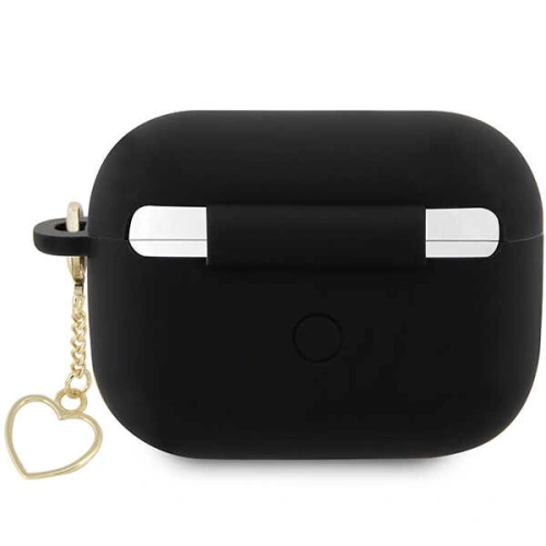 Etui Guess GUAP2LSCHSK Apple AirPods Pro 2 cover czarny/black Silicone Charm Heart Collection