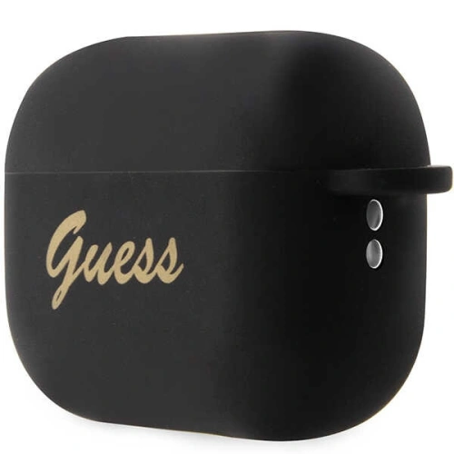Etui Guess GUAP2LSCHSK Apple AirPods Pro 2 cover czarny/black Silicone Charm Heart Collection