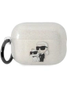 Etui Karl Lagerfeld KLAP2HNKCTGT Apple AirPods Pro 2 átlátszó Gliter Karl&Choupette