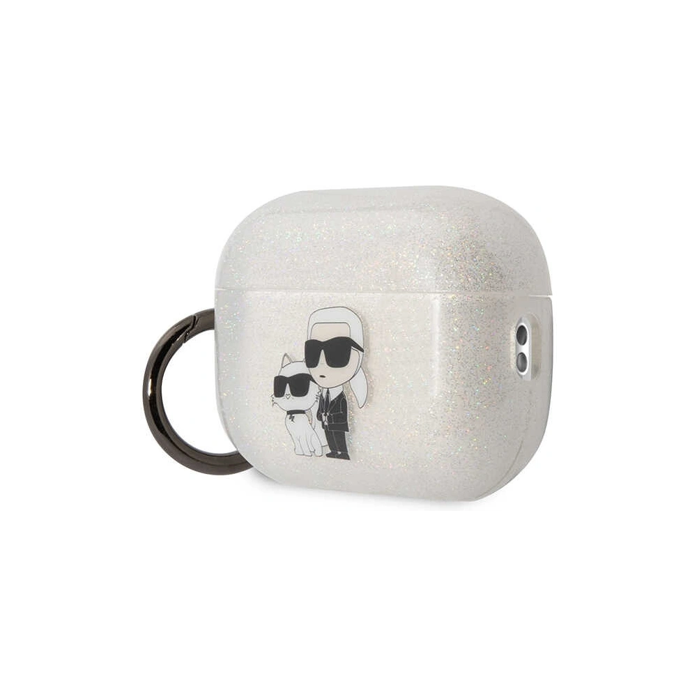 Hurtownia GSM - Etui Karl Lagerfeld KLAP2HNKCTGT Apple AirPods Pro 2 átlátszó Gliter Karl&Choupette - KLD1446 - {ean13} - Hurt