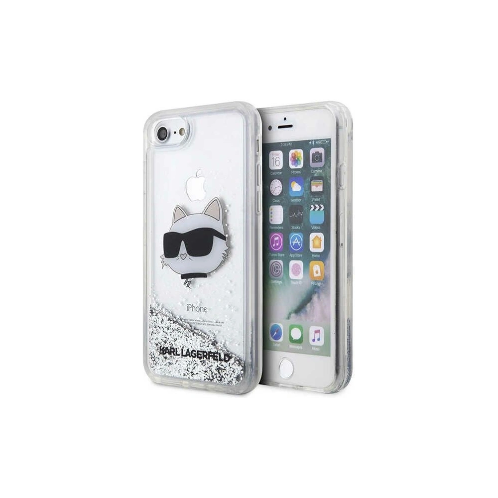 Hurtownia GSM - Etui Karl Lagerfeld KLHCI8LNCHCS Apple iPhone SE 2022/SE 2020/8/7 stříbrný/silver hardcase Glitter Choupette Head - KLD1447 - {ean13} - Hurt