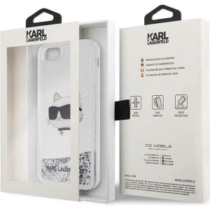Hurtownia GSM - Case Karl Lagerfeld KLHCI8LNCHCS Apple iPhone SE 2022/SE 2020/8/7 silber/hardcase Glitter Choupette Head - KLD1447 - {ean13} - Hurt