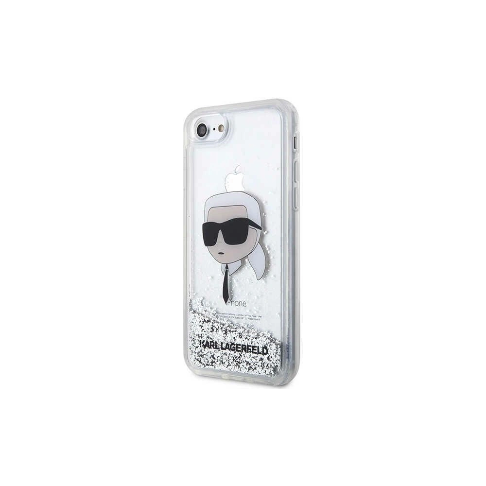 Hurtownia GSM - Case Karl Lagerfeld KLHCI8LNKHCH Apple iPhone SE 2022/SE 2020/8/7 Silber/hardcase Glitter Karl Head - KLD1448 - {ean13} - Hurt
