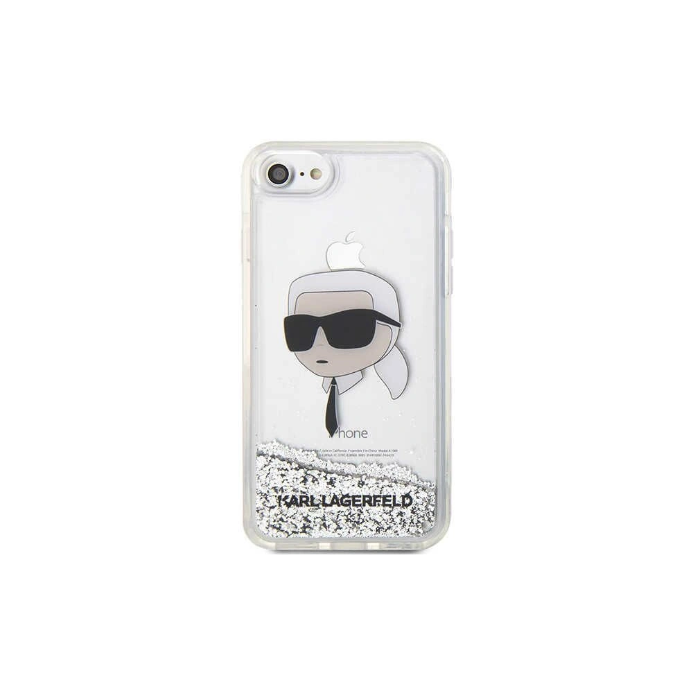 Hurtownia GSM - Case Karl Lagerfeld KLHCI8LNKHCH Apple iPhone SE 2022/SE 2020/8/7 Silber/hardcase Glitter Karl Head - KLD1448 - {ean13} - Hurt
