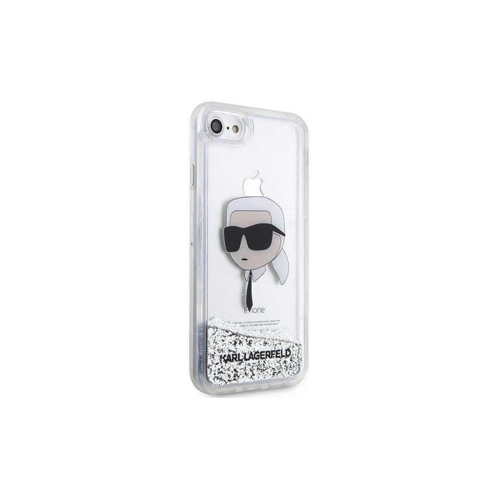 Hurtownia GSM - Case Karl Lagerfeld KLHCI8LNKHCH Apple iPhone SE 2022/SE 2020/8/7 Silber/hardcase Glitter Karl Head - KLD1448 - {ean13} - Hurt