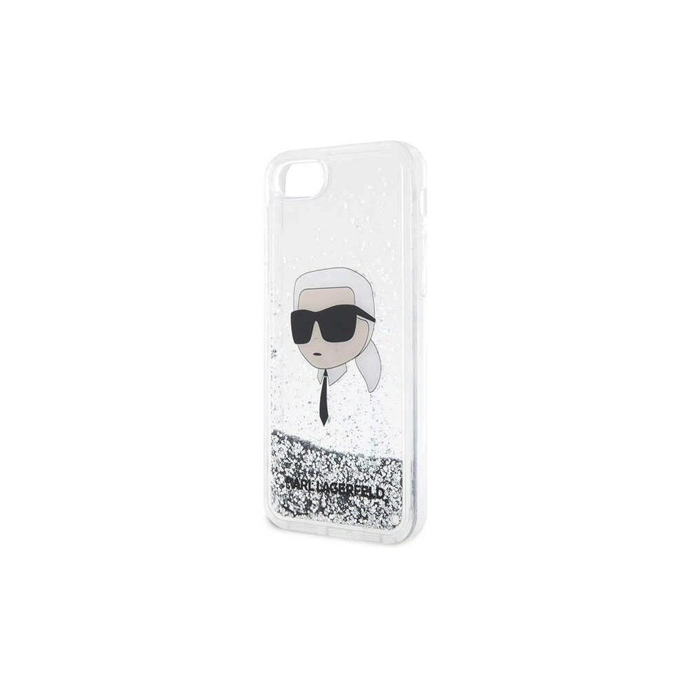 Hurtownia GSM - Case Karl Lagerfeld KLHCI8LNKHCH Apple iPhone SE 2022/SE 2020/8/7 Silber/hardcase Glitter Karl Head - KLD1448 - {ean13} - Hurt