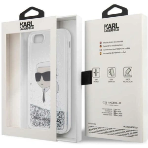 Hurtownia GSM - Etui Karl Lagerfeld KLHCI8LNKHCH Apple iPhone SE 2022/SE 2020/8/7 ezüst/silver hardcase Glitter Karl Head - KLD1448 - {ean13} - Hurt