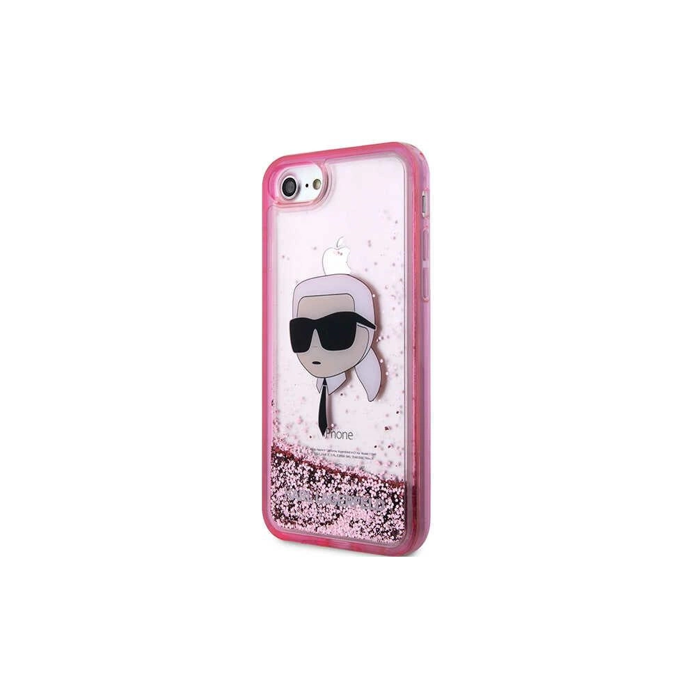 Hurtownia GSM - Etui Karl Lagerfeld KLHCI8LNKHCP Apple iPhone SE 2022/SE 2020/8/7 roz/băi hardcase Glitter Karl Head - KLD1449 - {ean13} - Hurt