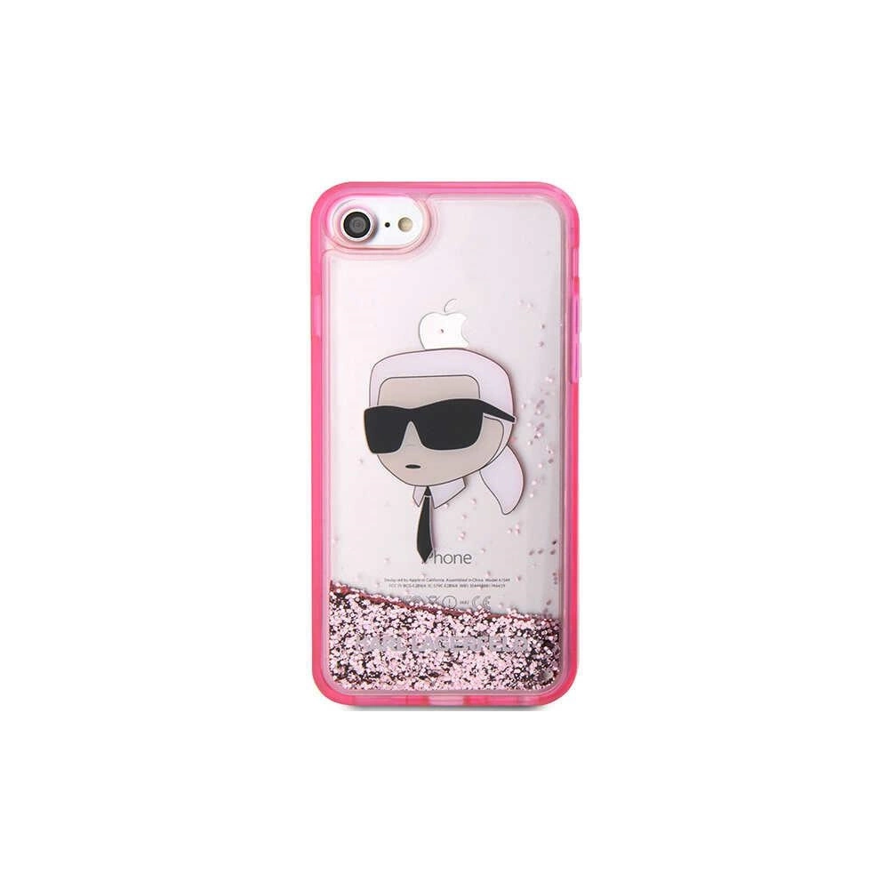 Hurtownia GSM - Case Karl Lagerfeld KLHCI8LNKHCP Apple iPhone SE 2022/SE 2020/8/7 rosa/pink Hardcase Glitter Karl Head - KLD1449 - {ean13} - Hurt