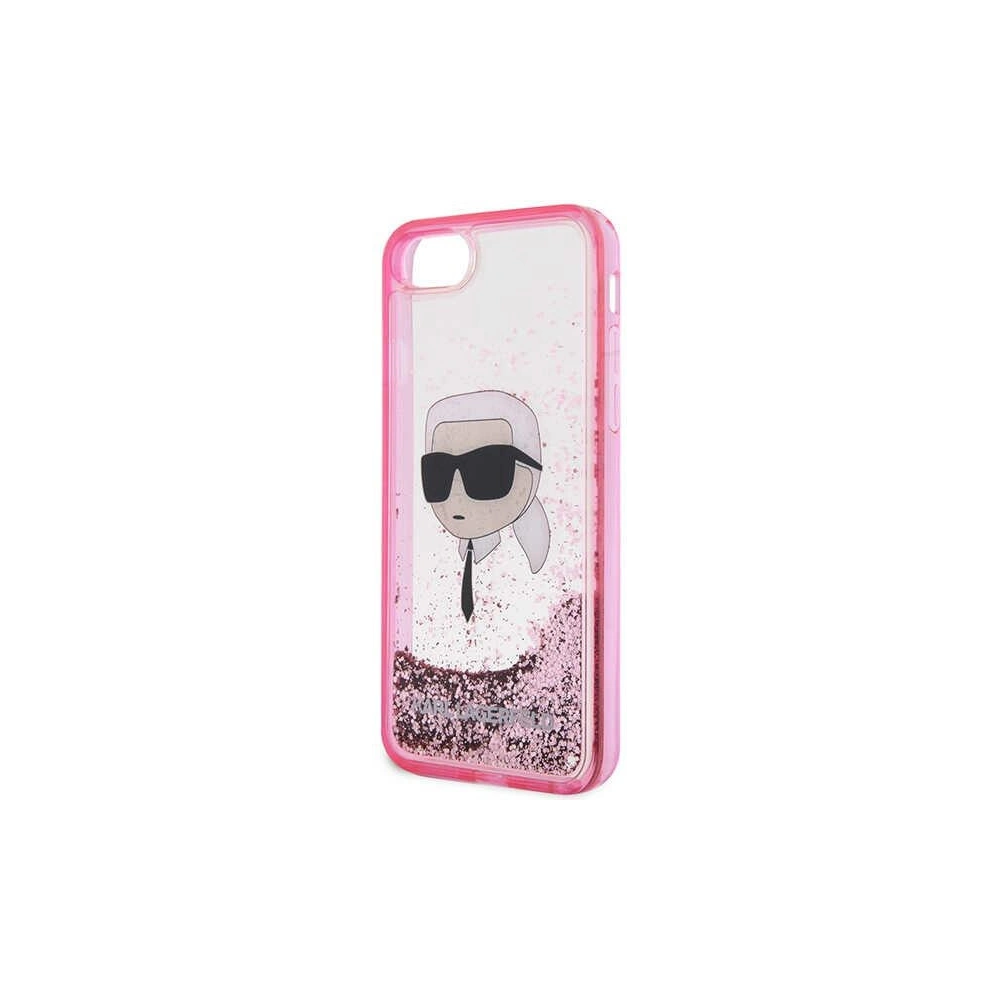 Hurtownia GSM - Etui Karl Lagerfeld KLHCI8LNKHCP Apple iPhone SE 2022/SE 2020/8/7 roz/băi hardcase Glitter Karl Head - KLD1449 - {ean13} - Hurt