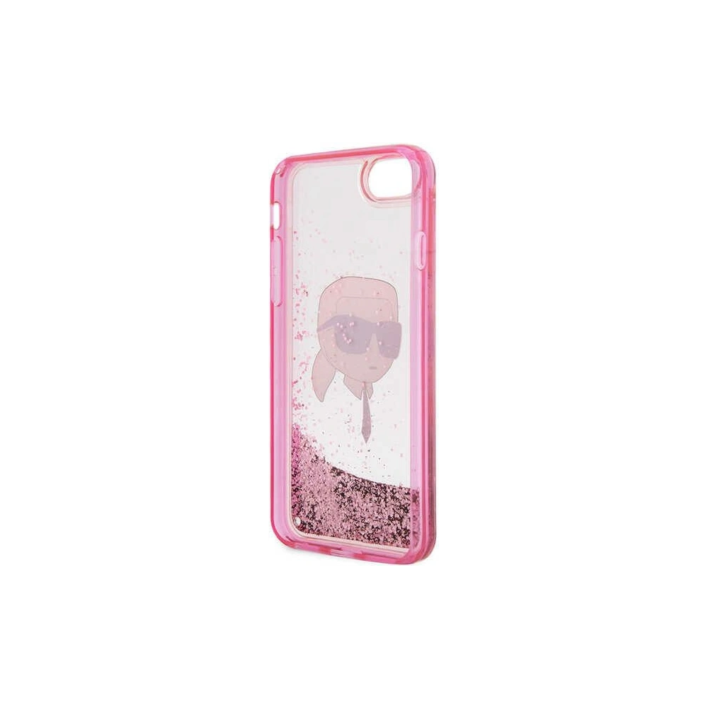 Hurtownia GSM - Etui Karl Lagerfeld KLHCI8LNKHCP Apple iPhone SE 2022/SE 2020/8/7 roz/băi hardcase Glitter Karl Head - KLD1449 - {ean13} - Hurt
