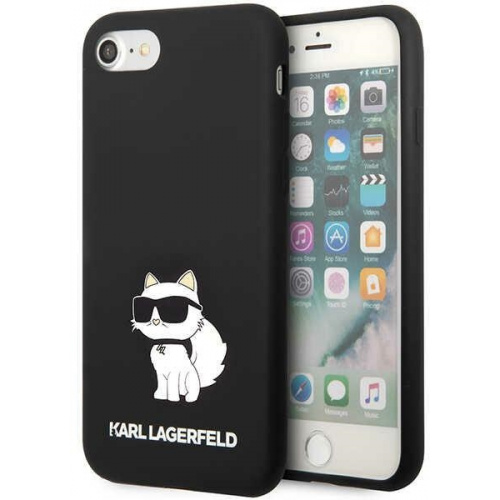 Karl Lagerfeld Distributor - 3666339118884 - KLD1450 - Karl Lagerfeld KLHCI8SNCHBCK Apple iPhone SE 2022/SE 2020/8/7 hardcase black Silicone Choupette - B2B homescreen
