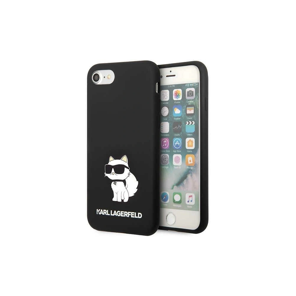 Hurtownia GSM - Case Karl Lagerfeld KLHCI8SNCHBCK Apple iPhone SE 2022/SE 2020/8/7 Hardcase schwarz/black Silicone Choupette - KLD1450 - {ean13} - Hurt