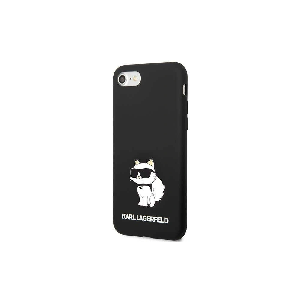 Hurtownia GSM - Case Karl Lagerfeld KLHCI8SNCHBCK Apple iPhone SE 2022/SE 2020/8/7 Hardcase schwarz/black Silicone Choupette - KLD1450 - {ean13} - Hurt
