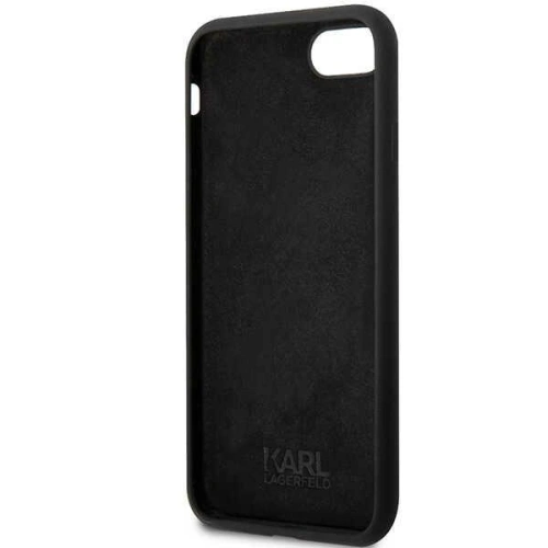 Etui Karl Lagerfeld KLHCI8SNCHBCK Apple iPhone SE 2022/SE 2020/8/7 hardcase czarny/black Silicone Choupette